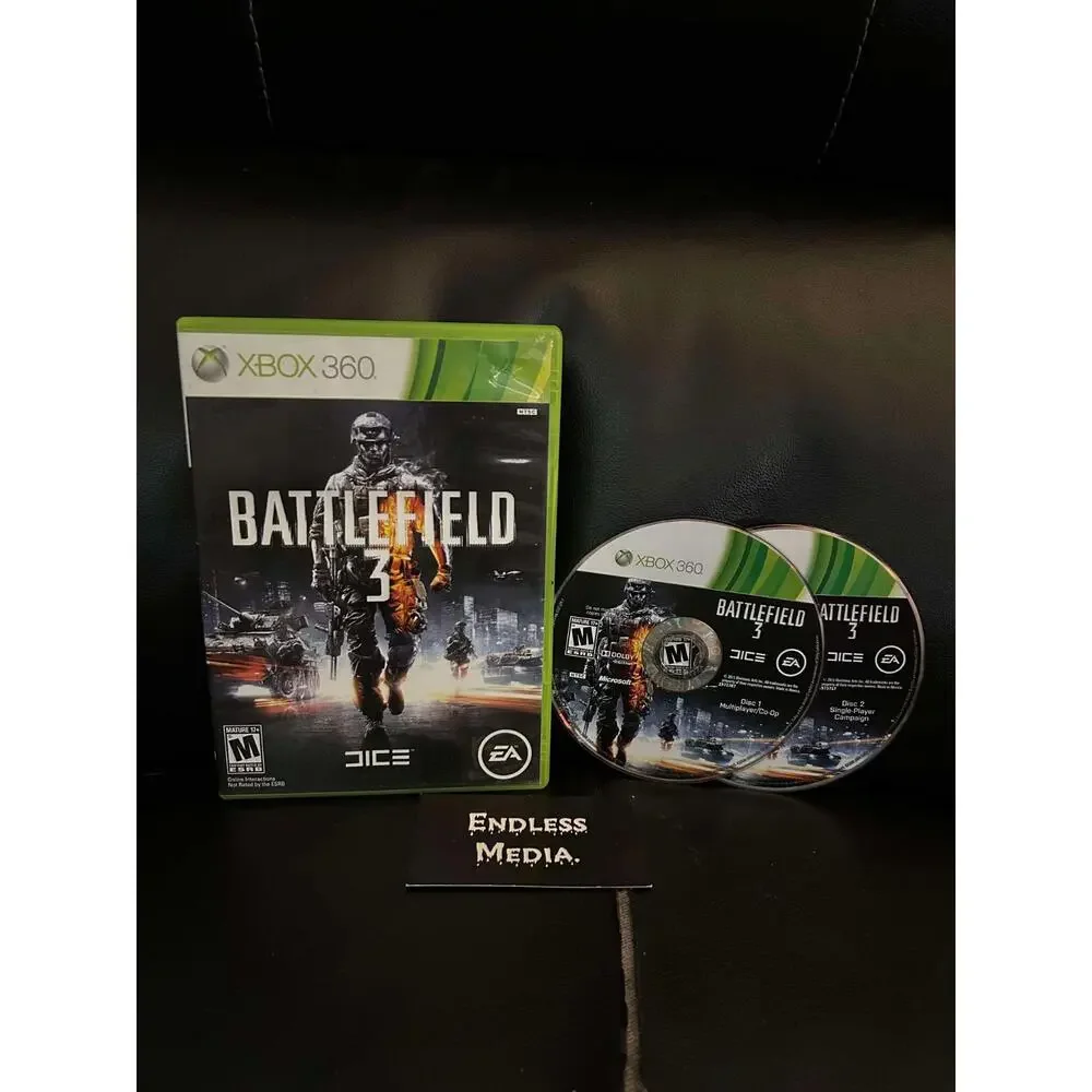 Battlefield 3 Microsoft Xbox 360 Item and Box Video Game